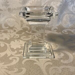 Waterford Crystal Clear Candle Holder 5.5”